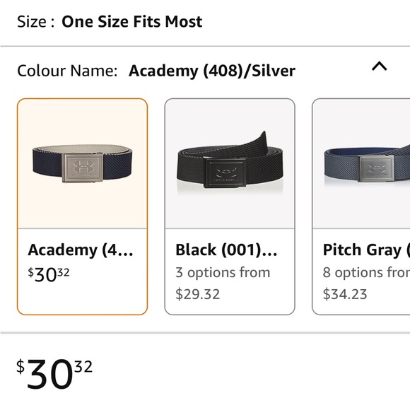 Men’s under Armour belt - Picture 3 of 6